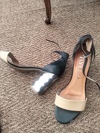 sandali tacco 8  largo 