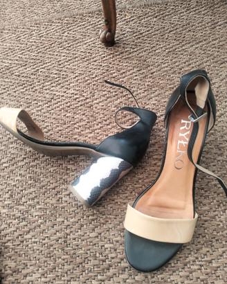 sandali tacco 8  largo 