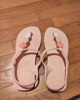  Infradito Havaianas da donna color rosa perla