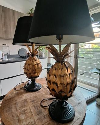Coppia Lampade in stile Ananas