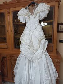 Abito Sposa Vintage Anni 80/90 Stile Principessa