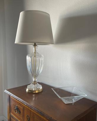 Lampada da tavolo in cristallo