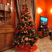 albero di natale a fibre ottiche