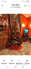 albero di natale a fibre ottiche