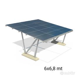 carport fotovoltaico 6x6,8 mt  6kw+10 kw batterie 
