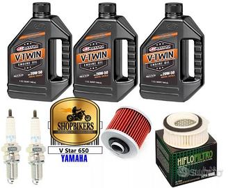 Yamaha Drag Star 650 Cambio Olio Candele Filtro