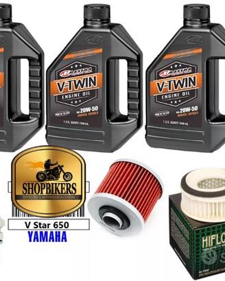Yamaha Drag Star 650 Cambio Olio Candele Filtro