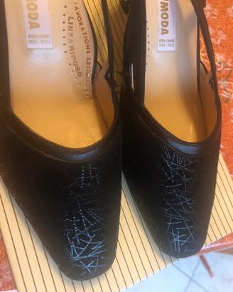 Decollete pelle nera 37.5