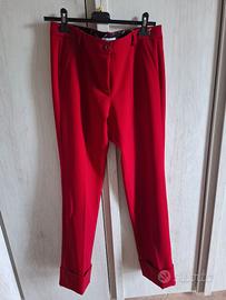 pantaloni a sigaretta rossi