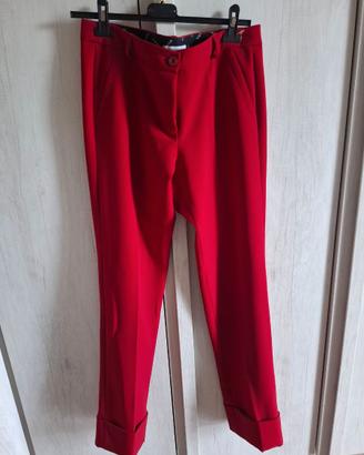 pantaloni a sigaretta rossi