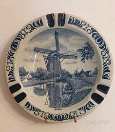 Piatto decorativo ceramica Delfts Blauw Chemkefa