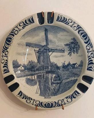 Piatto decorativo ceramica Delfts Blauw Chemkefa