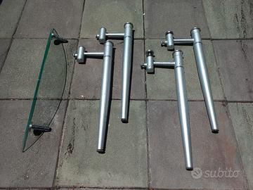 Struttura-piedi tavolo in vetro 50€