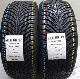 2 GOMME 215 55 17 GOODYEAR 4STG. RIF3961