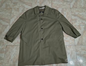 trench / impermeabile verde oliva uomo