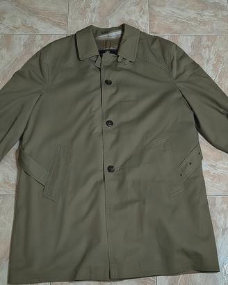 trench / impermeabile verde oliva uomo