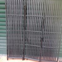 Paravento a 3 pannelli in legno/bambù 