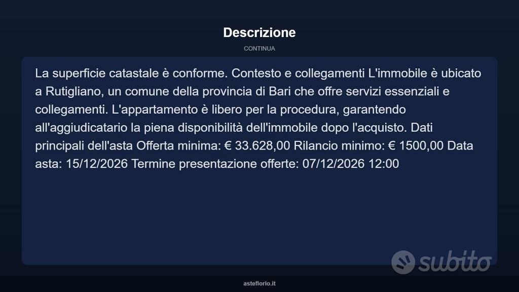 Appartamento – Rutigliano, Bari - Vista 4