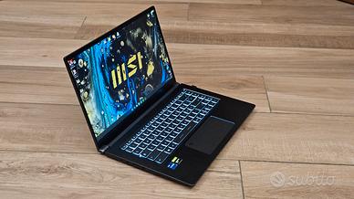 PC gaming/ufficio MSI prestige 15, i7, NVIDIA 1650