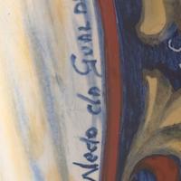 Grande Piatto 37 cm Nedo da Gualdo ceramica arte