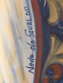 Grande Piatto 37 cm Nedo da Gualdo ceramica arte