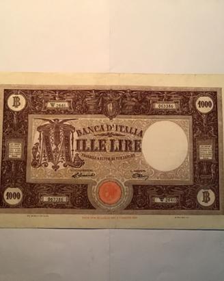 Banconota da lire 1000 M grande Repubblica