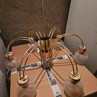 Lampadario oro 6 lampade 