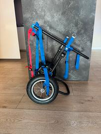 Carrellino rotelle cane disabile