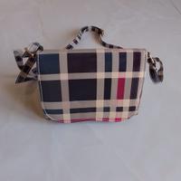 Borsa a tracolla con motivo scozzese