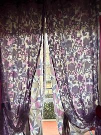 Coppia tende viola