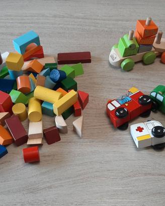 Giochi di legno colorati