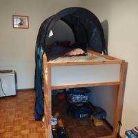 letto kura Ikea con tenda 