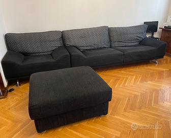 Divano + poltrona + pouf