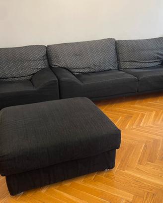 Divano + poltrona + pouf