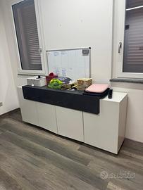 Mobile bianco portaoggetti