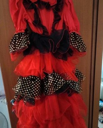 vestito di carnevale da spagnola 5/7 anni