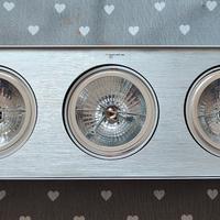 Lampadario con faretti alogeni orientabili