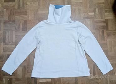 Felpa in pile bianca Quechua (marca Oxylane)