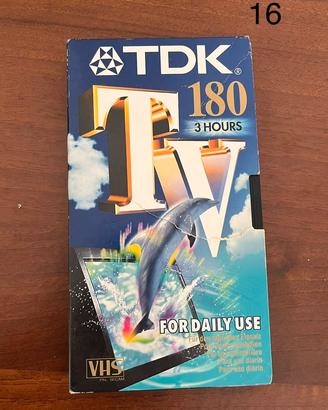 Videocassetta VHS Vergine TDK TV 180 (3 Ore)