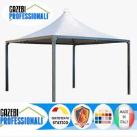 Gazebo copertura 5x5 pesante impermeabile giardino