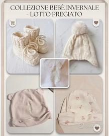 cappellini e calzette neonati invernali