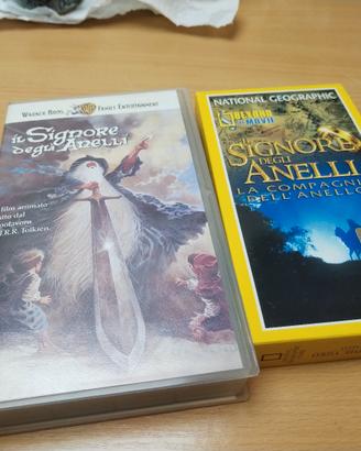 2 videocassette il Signore degli anelli