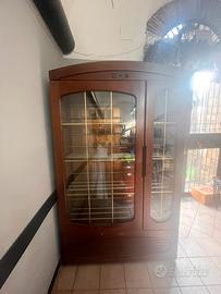 Vetrina refrigerata per vino. Doppio scomparto