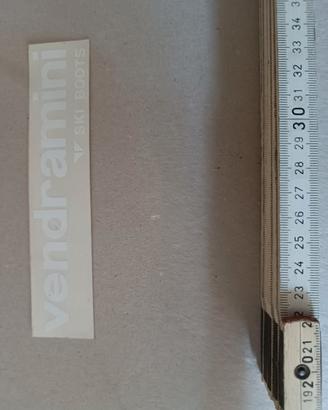 adesivo vintage anni 70 ski boots vendramini 
