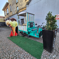 Carro elettrico truck food e trasporti gelateria