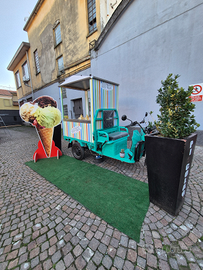 Carro elettrico truck food e trasporti gelateria