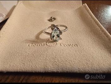 Anello di fidanzamento in Oro Bianco 14k