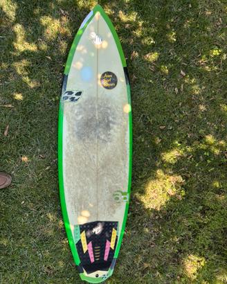 Tavola da Surf X-surfboard 5’10’’ quad fin