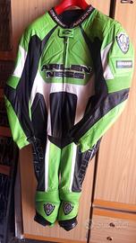 Tuta in pelle Kawasaki 