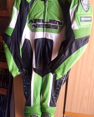 Tuta in pelle Kawasaki 